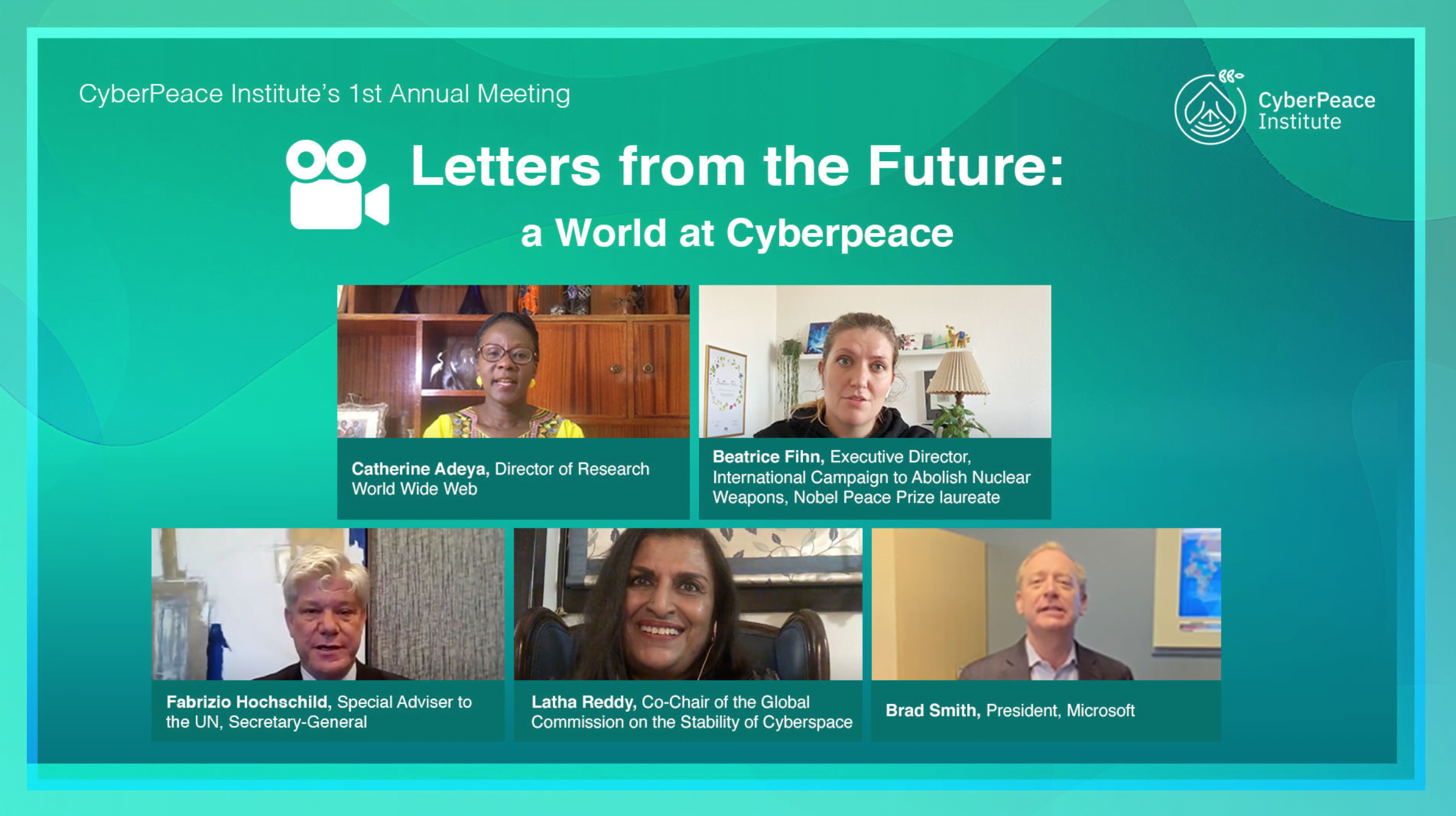 Letters from the Future: A World at Cyberpeace