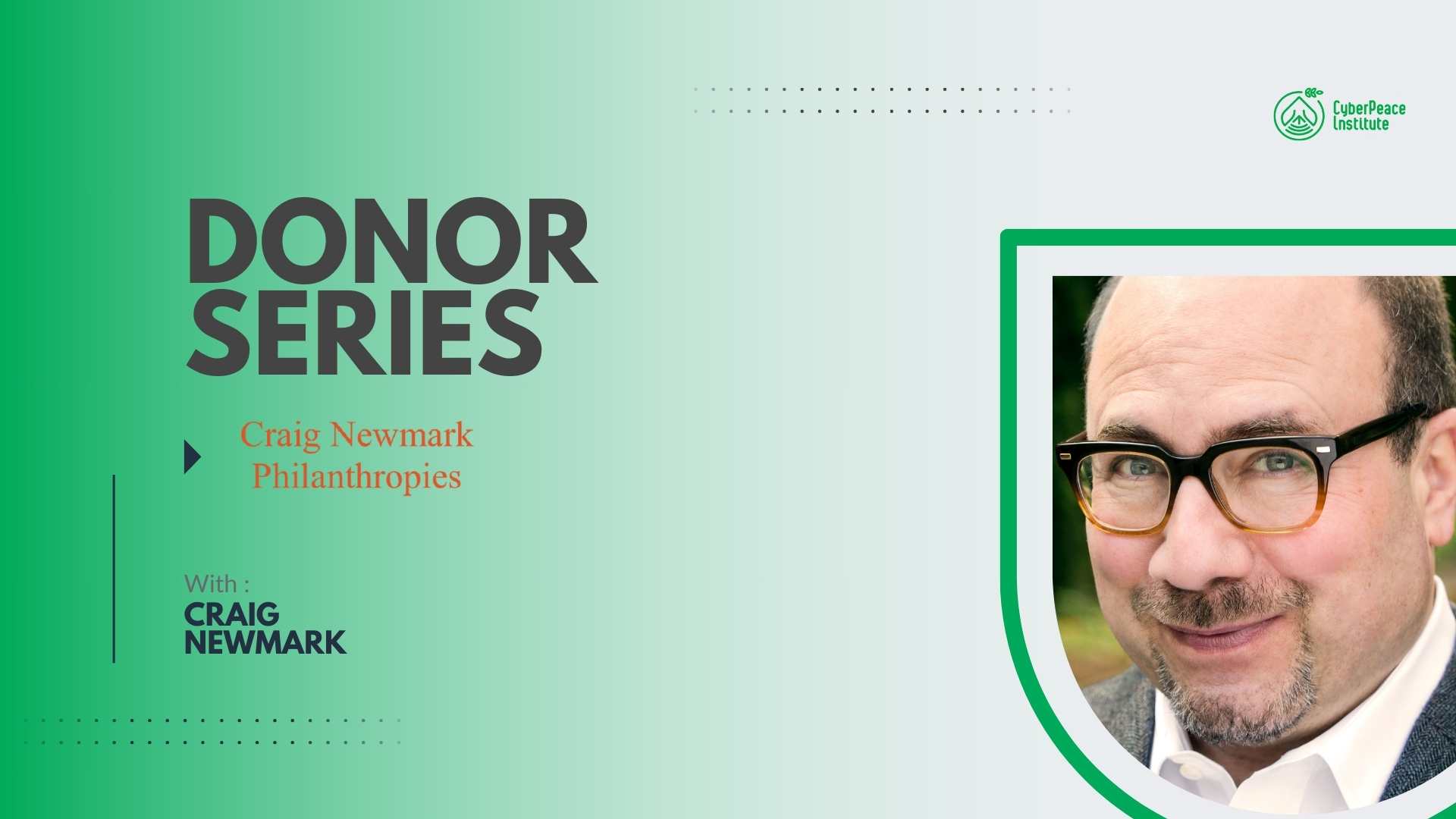 Donor Series: Craig Newmark