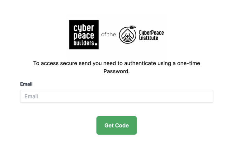 Get a unique code to get access