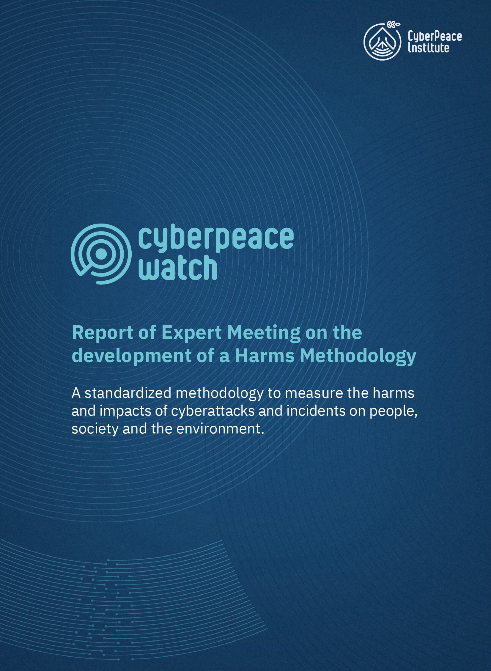 Report of Expert Meeting on the development of a Harms Methodology
